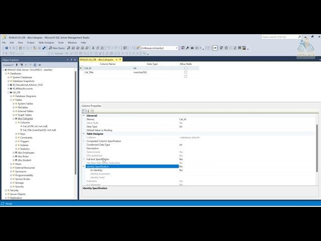 3 - Identity Column | Auto Increment | Primary Column in SQL Server