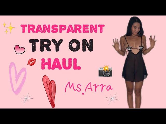 [4K] Transparent Star Dress Try On No Bra | ONE PIECE See Through TRY ON With Arra (2024)