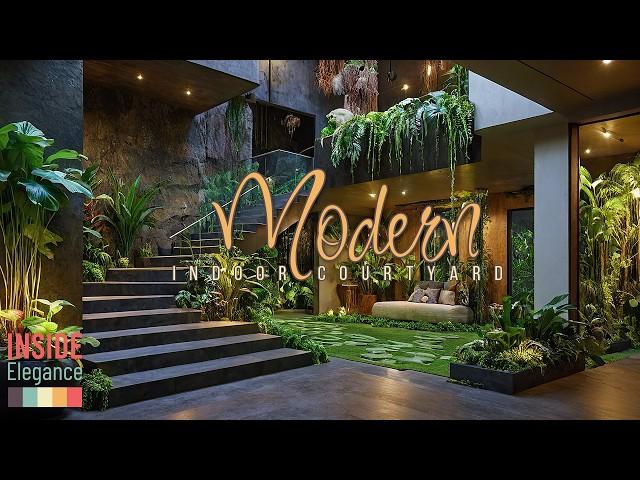 Tropical Modern-Style Indoor Courtyards: Sustainable Design and Maintenance Tips