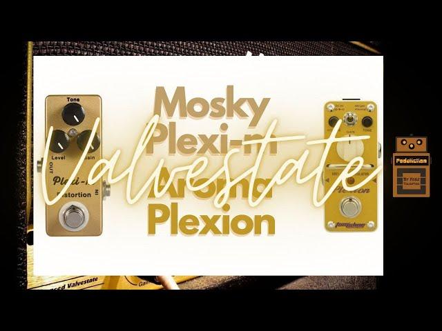 Mosky Plexi-m vs Aroma Plexion | Pedal Shootout on a Marshall Valvestate | Hybrid Tube Amp