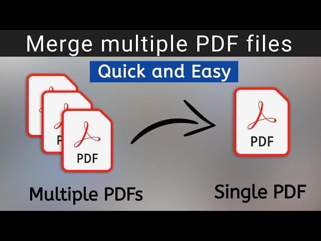 How to merge PDF files into one | To combine PDF files on windows