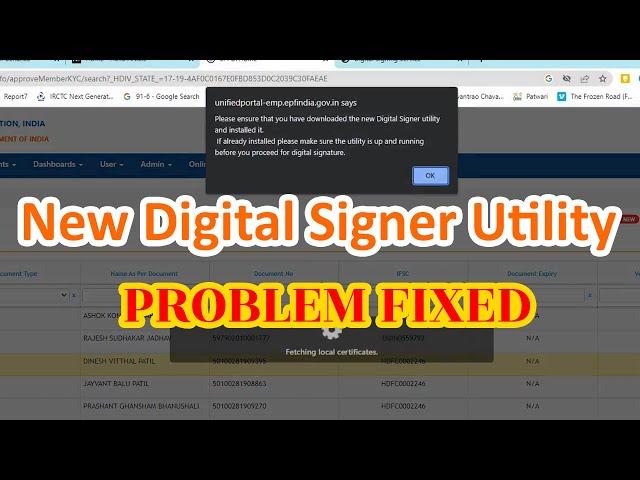 #epfo  New Digital Signer Utility Problem Solved!!! #EPF #digitalsignatures