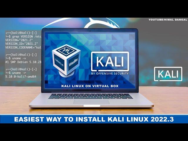 How to  Install Kali Linux on VirtualBox ? | Kali Linux 2022.3 |