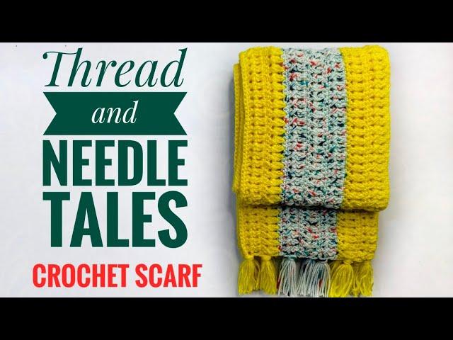 Easy crochet scarf for beginners | How to make a scarf with simple crochet pattern