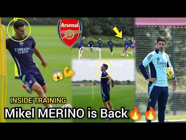 INSIDE ARSENAL TRAINING | Mikel Merino Gear up Return | Ready To Face Tottenham Hotspur