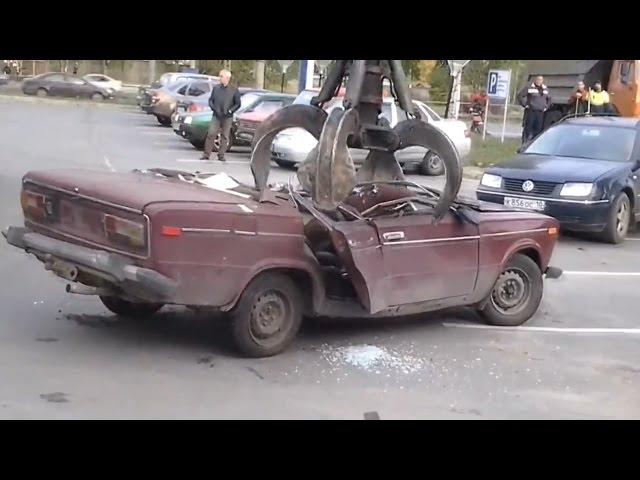 Утилизация автомобилей #3 [Подборка] (2015) - Car recycling #3 [Compilation] (2015)