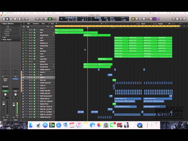 Alan Walker - Faded (Logic Pro Remake)