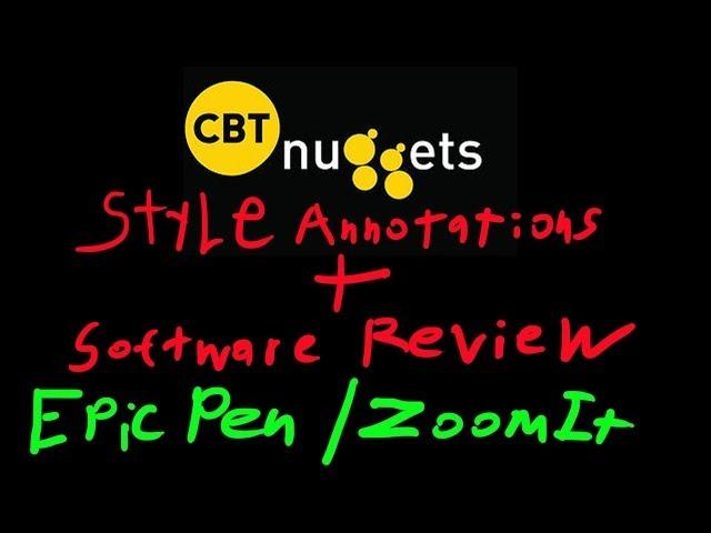 CBT Nuggets Style On Screen Drawing (Annotations) for free! Software Review Epic Pen & ZoomIt