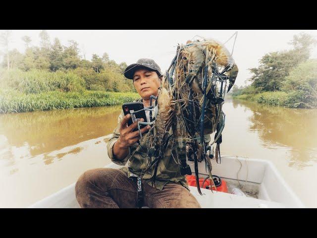 Memancing Udang Galah Mega Ban Kenal #prawnfishing #shrimpfishing