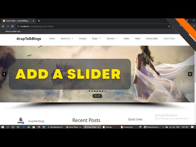 How to Add a Slider in WordPress Website using Smart Slider 3 Plugin | WordPress Tutorial