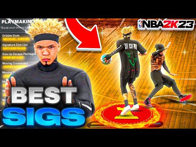 *New!* BEST DRIBBLE MOVES FOR 6'5-6'9 BUILDS in NBA 2K23! (FASTEST DRIBBLE MOVES/SIGS)