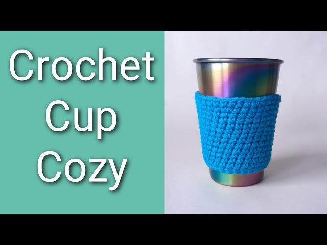 How To Crochet Cup Cozy [Cross Stitch] Easy Crochet Cup Cozy