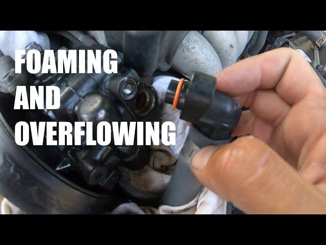 2007 Honda Accord Power Steering Fluid Foaming And Overflowing