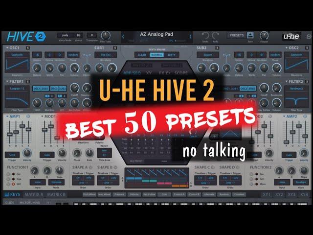 U-HE Hive 2 - Best presets [ most useful sounds ]