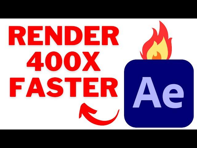 Make After Effects RENDER 400X FASTER With THESE SETTINGS!