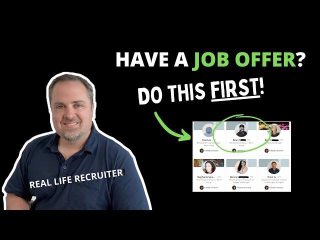 4 Critical Steps To Take Before Accepting A JOB OFFER!