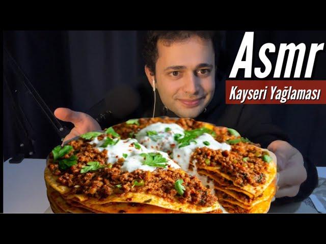 Mukbang KAYSERİ YAĞLAMASI ASMR TÜRKÇE | YEMEK ASMR | EATING SOUNDS | MOUTH SOUNDS | ASMR YEMEK