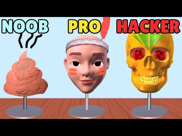 NOOB vs PRO vs HACKER in Sculpt People