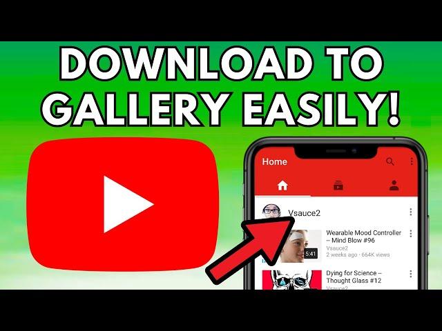 (QUICK & EASY) How To Download YouTube Videos to Phone's Gallery Without Any App - 2024