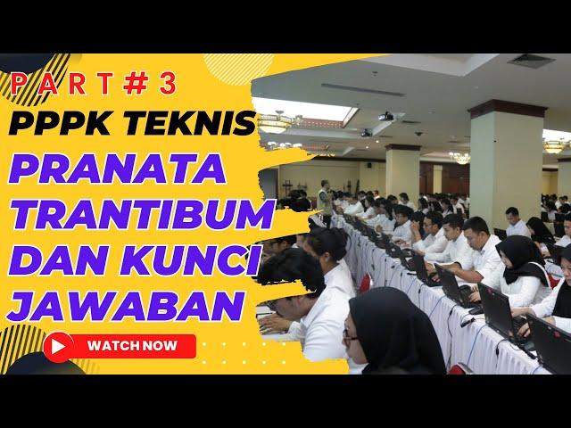 Soal PPPK Trantibum 2024 || Contoh Soal Formasi Pranata Trantibum