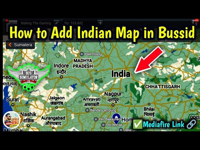 How to Add India Map in Bus Simulator Indonesia | Map Mod For Bussid | Mod Map Bussid v3.7.1 ||