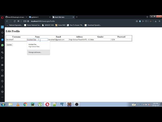 REGISTRATION AND LOGIN USING JDBC,SERVLET,JSP & POSTGRESQL | ECLIPSE