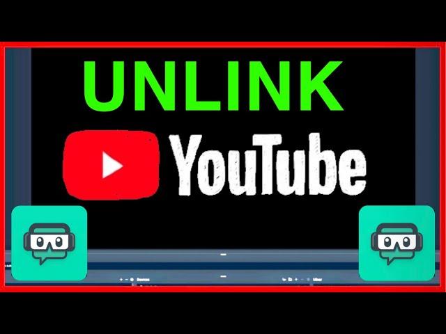 Streamlabs OBS How to Log Out UNLINK YouTube Account!