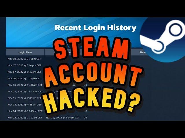 Steam Guide | How To Check Your Recent Login History | Steam Help, FAQ, 2FA