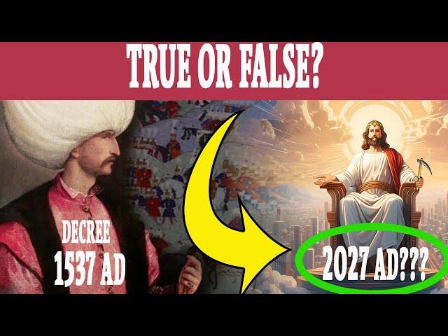 Popular Video Says Jesus RETURNS in 2027 Because of Missed  Decree in Daniels 70 Weeks - T or F?