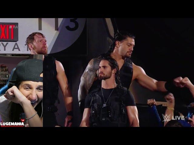 WWE Raw 10/16/17 The Shield Entrance Through Crowd is Back