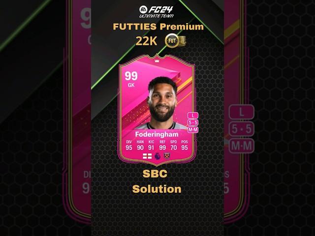 Special FUTTIES Premium Wes Foderingham SBC 99 - FC 24