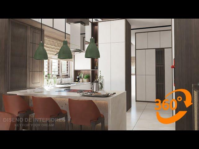 360° Image (Kitchen) Render In 3DsMax V-Ray