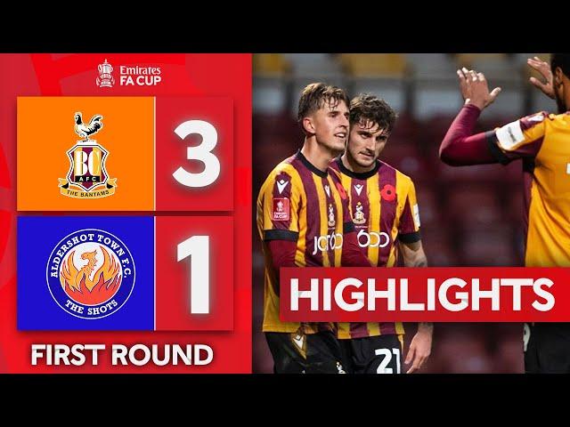 The Bantams Avoid Cupset | Bradford City 3-1 Aldershot Town | First Round | Emirates FA Cup 2024-25