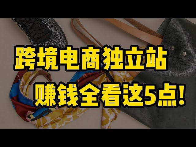 跨境电商独立站创业，赚钱全看这5点！