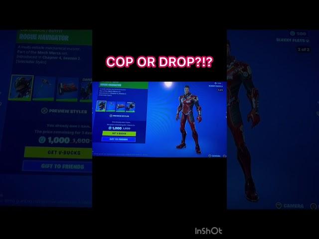 COP OR DROP?!? #fortnite #gaming #viral