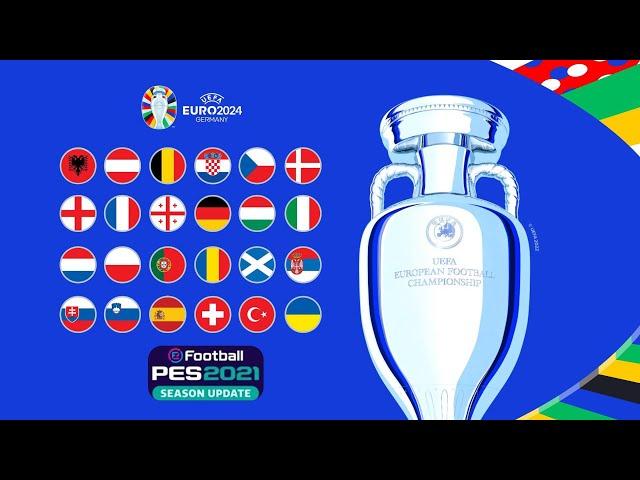 eFootball PES 2021 SEASON UPDATE EURO 2024 GERMANY COMPLETE OPTION FILE PS4 / PS3 / PC