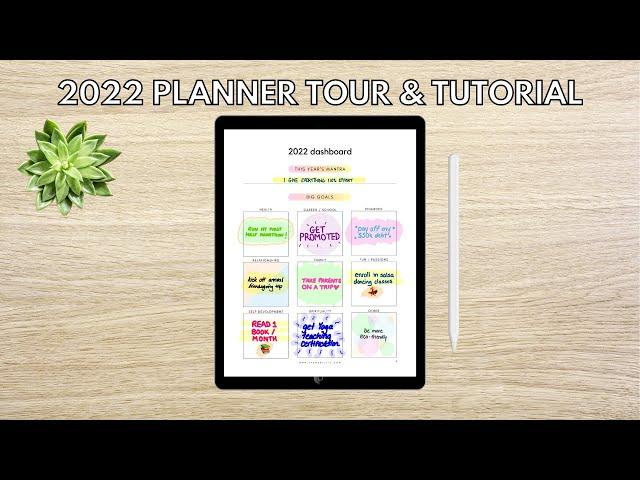 2022 Planner Tour & Tutorial | How to Use the 2022 Digital Planner