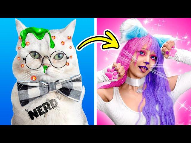 Emotional Birth to Death of a Poor Nerd* From Nerd to Rich Cat | How to Become a Sailor Moon Cat