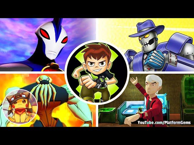 Boss Fights of All Ben 10 Games (With Cutscenes) [1080p]