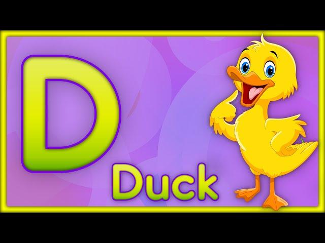 Letter D | Dog, Duck, Donut & Dinosaur - Learn the Letter D