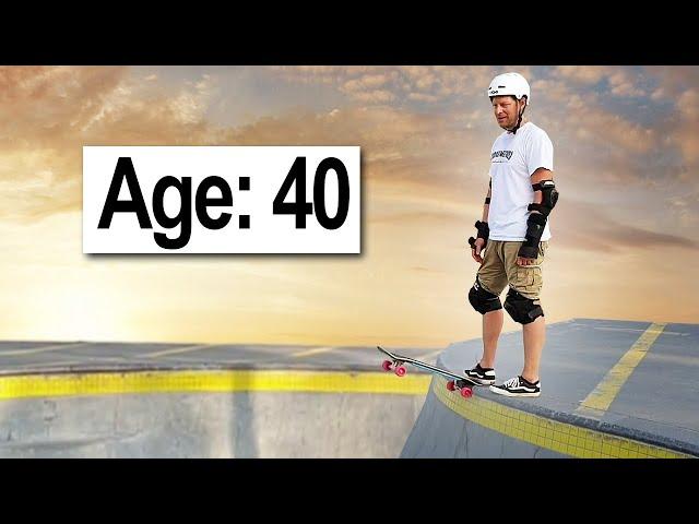 1 Year of Skateboarding Progression! (Age 40)