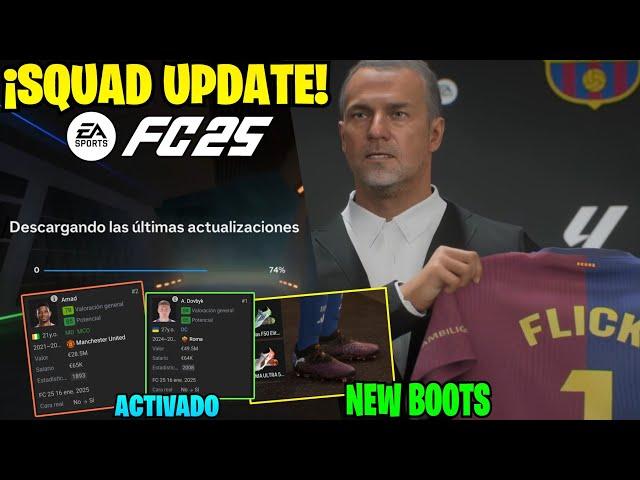 ¡POR FIN! Ya Activaron los Nuevos Rostros, Botines y Guantes de FC 25 (NEW SQUAD UPDATE)