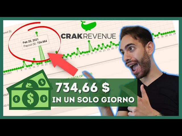 734,66$ IN UN SINGOLO GIORNO con l'Affiliate Marketing (grazie a CrakRevenue)