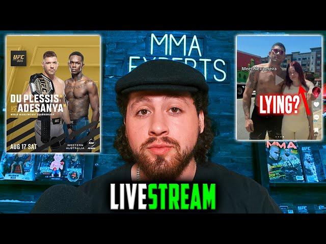 UFC 305 PREDICTIONS, PEREIRA'S ACCUSATIONS, THIS WEEKS UFC CARD IS FALLING APART - LIVESTREAM QNA