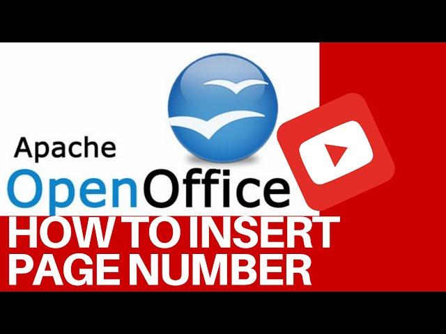 How To Insert Page Number in OpenOffice