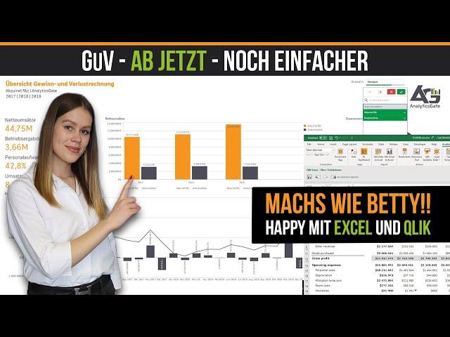 Gewinn- und Verlustrechnung mit Excel und Qlik Sense