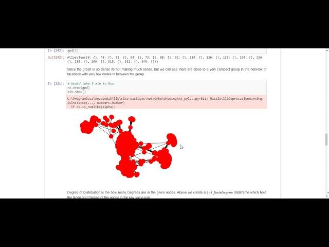 Network Analysis with Node Degree Distribution