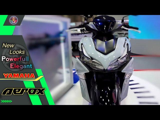 2023 New Yamaha 155cc Premium Scooter New Features and Design  - Yamaha Aerox 155 Walkaround