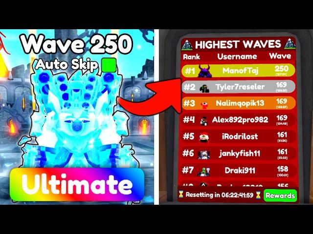 NEW ULTIMATE FROST TITAN SPEAKERMAN GOT ME ON LEADERBOARD! (Toilet Tower Defense)