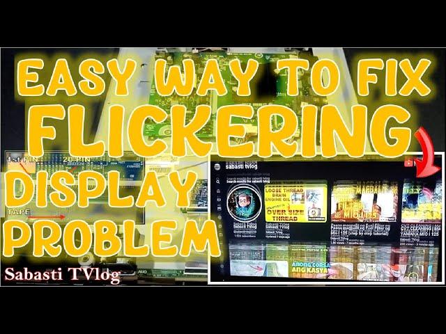 EASY WAY TO FIX FLICKERING DISPLAY PROBLEM  | DEVANT TV 43"